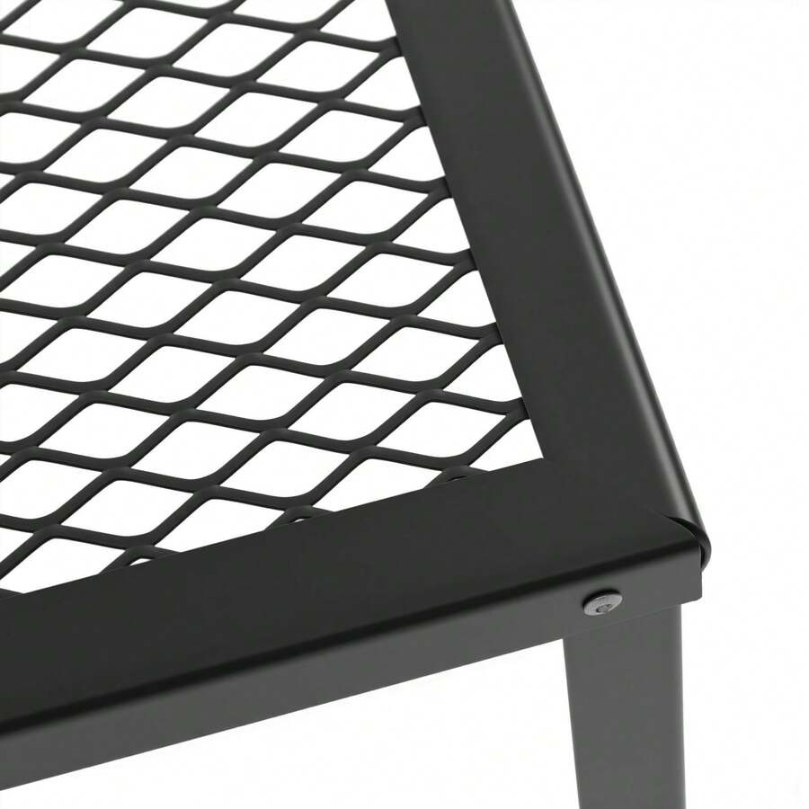 Outdoor Camping Table Foldable - Black Folding Camping Grill, Foldable Grill