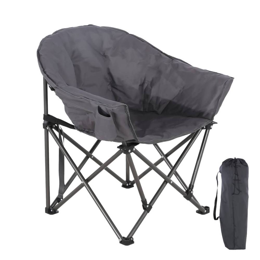 Outdoor Oversized Camping Chair - Oversized Camping Chair, Portable Folding Moon