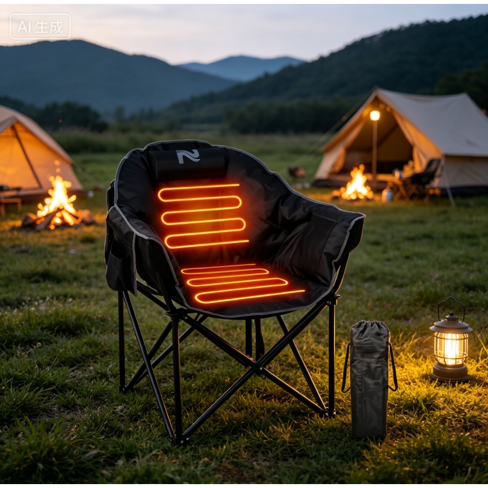 Outdoor Oversized Camping Chair - Oversized Heated Camping Lounge Chair 3