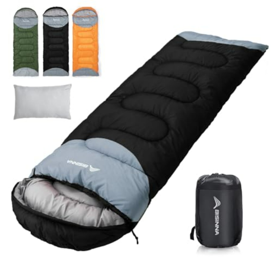 Camp Pillow Compressible - Winter camping sleeping bag for adults,