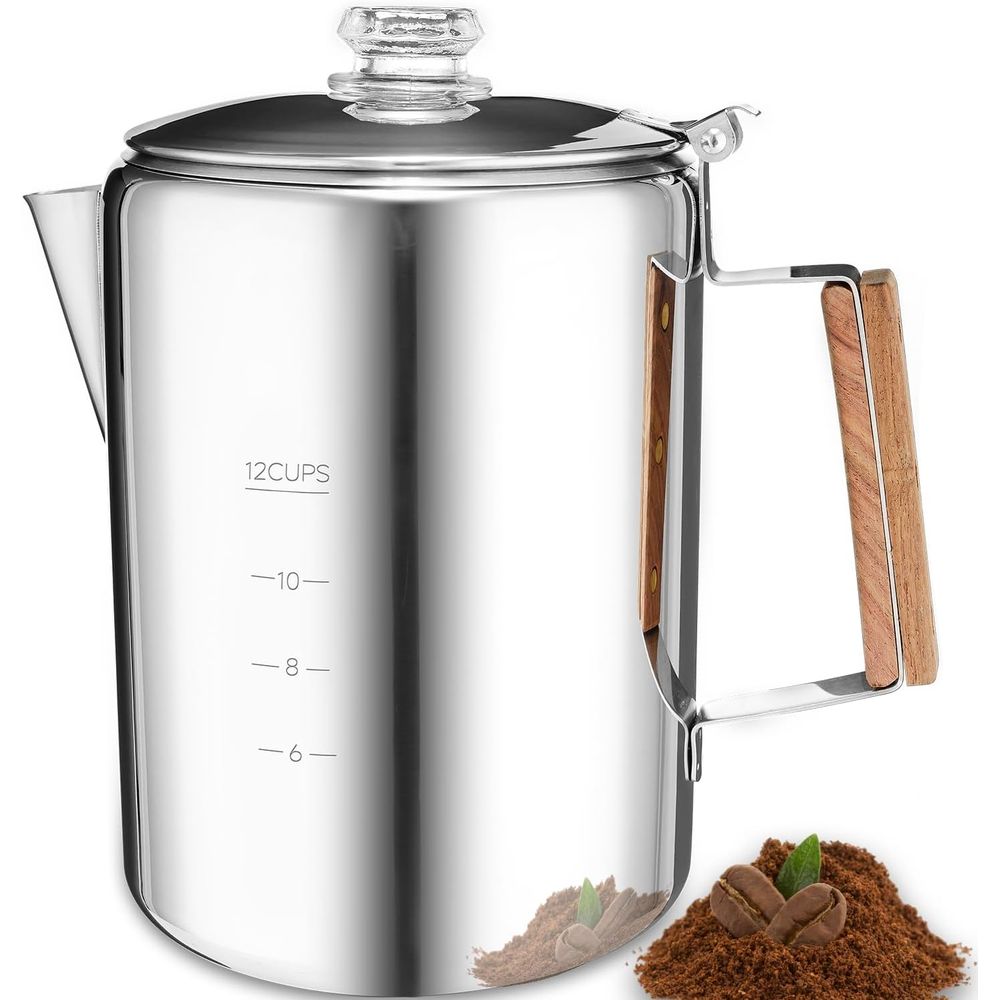 Camp Percolator Coffee - Camping Percolator Coffee Pot 12 Cup