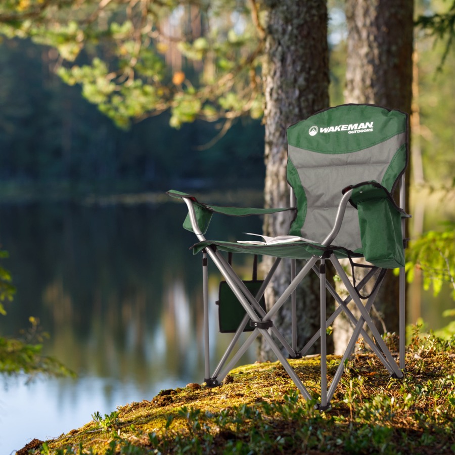 Outdoor Oversized Camping Chair - Outdoors Oversized Camping Chair with 300lb