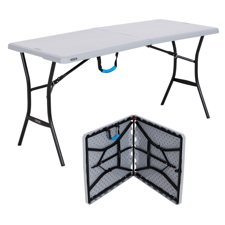 5-Foot Foldable Utility Table  - Outdoor Camping Table Foldable ulasan dan harga