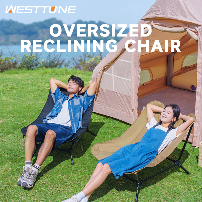 WESTTUNE Folding Lounger Chair - Outdoor Oversized Camping Chair ulasan dan harga
