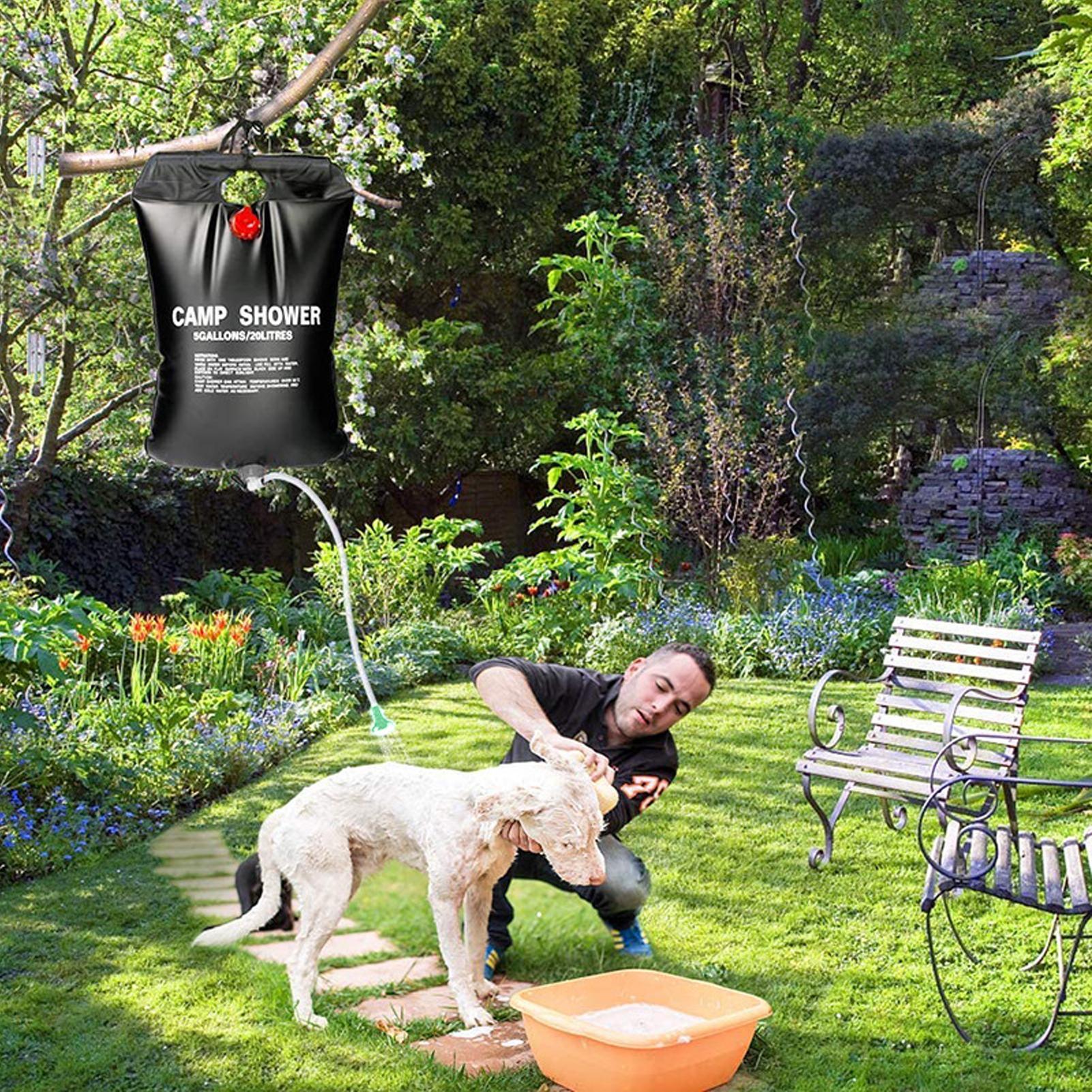 Outdoor Shower Bag Camping Wat - Outdoor Camping Hot Water Shower ulasan dan harga