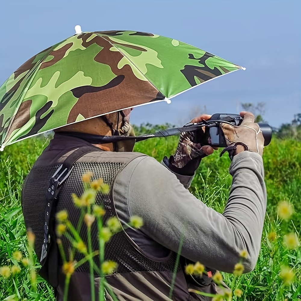 Elastic Headband Umbrella Hat, - Outdoor Camping Umbrella ulasan dan harga