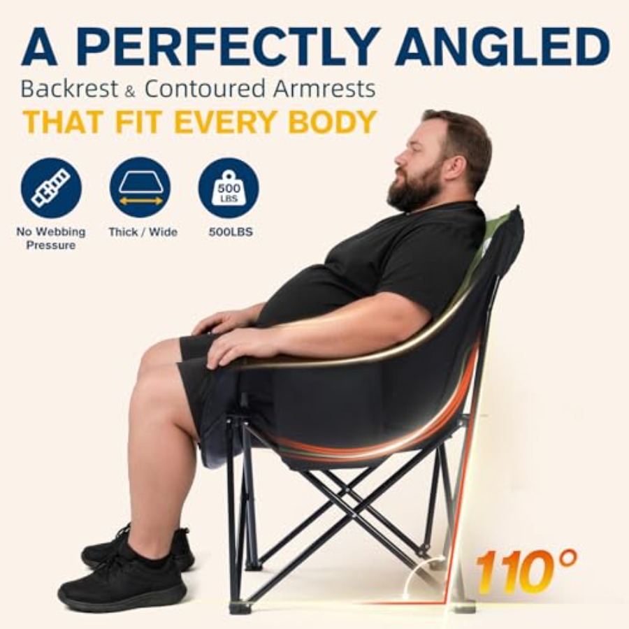 2PCS Oversized Camping Chairs  - Outdoor Oversized Camping Chair ulasan dan harga