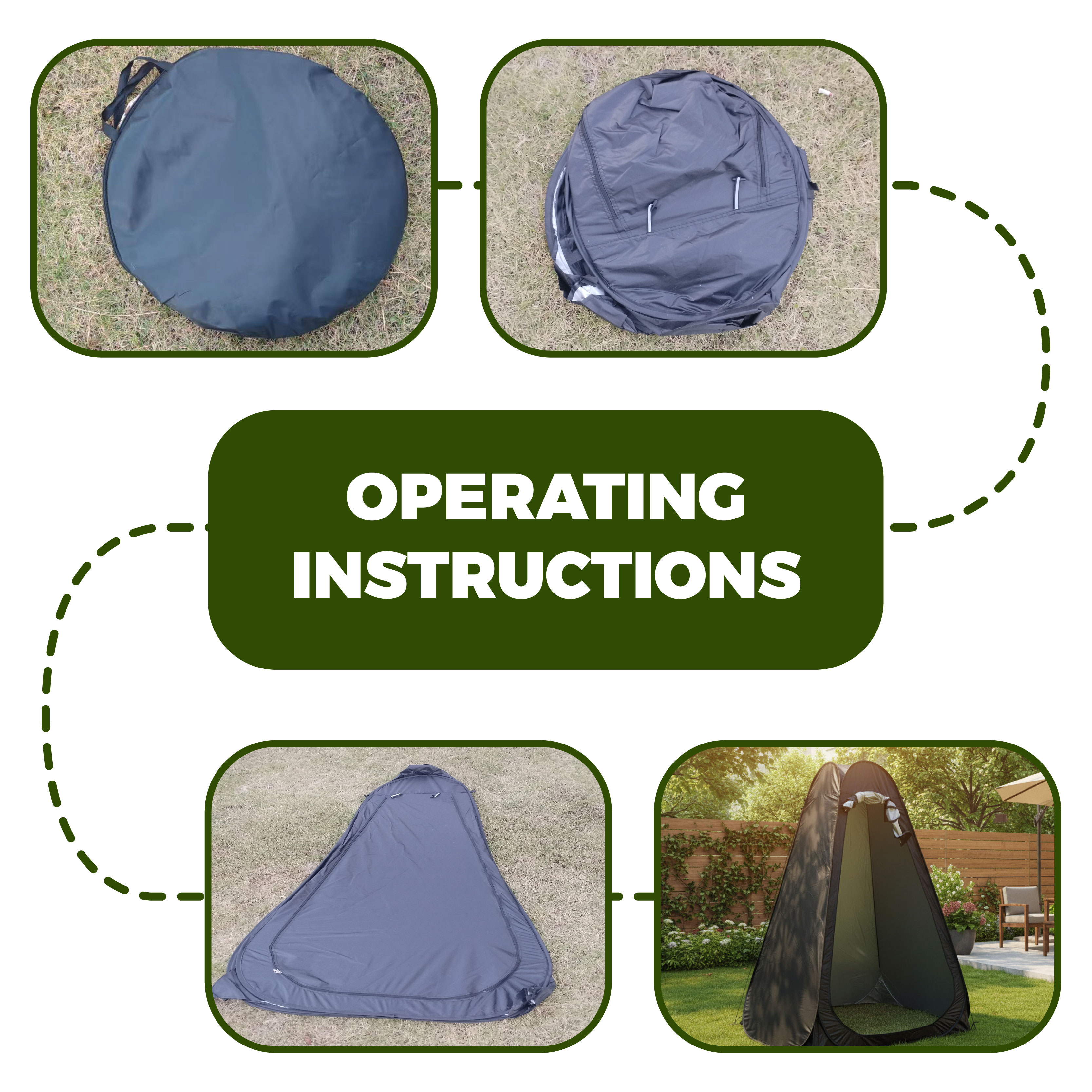 Portable Pop-Up Privacy Tent O - Outdoor Camping Tent Waterproof ulasan dan harga