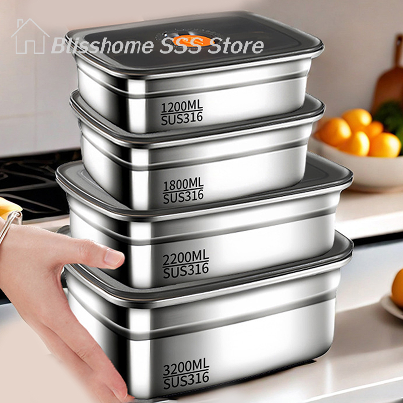 【S】304 Stainless Steel Lunch B - Outdoor Camping Fridge ulasan dan harga