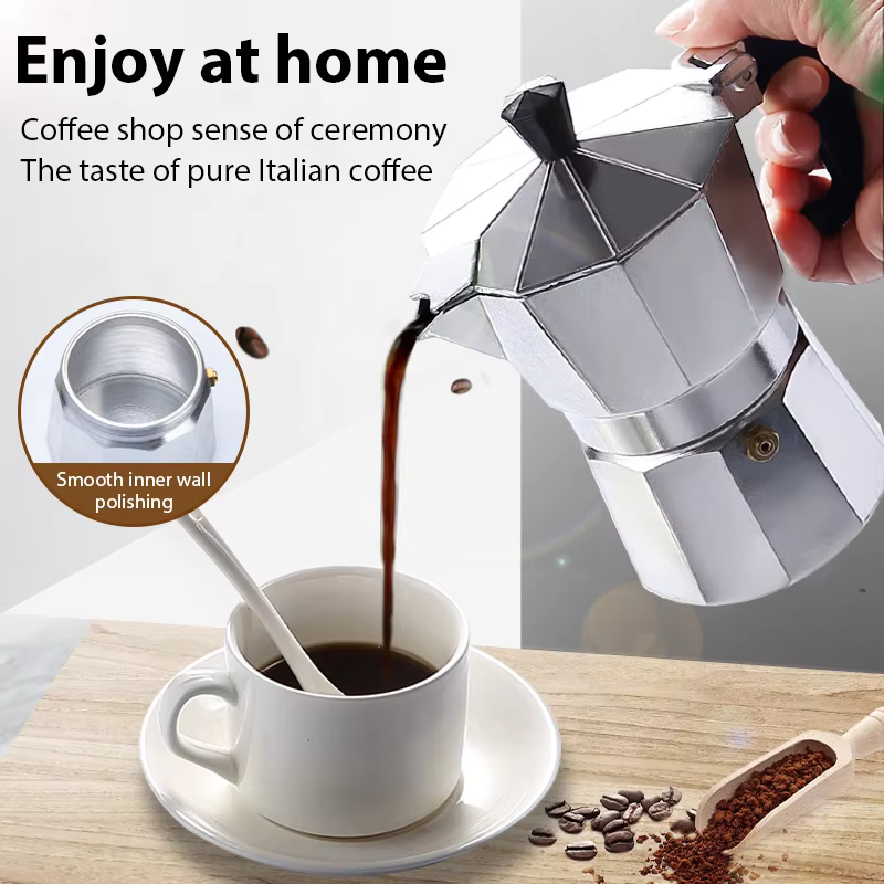 Aluminum Coffee Kettle Latte P - Camp Percolator Coffee ulasan dan harga