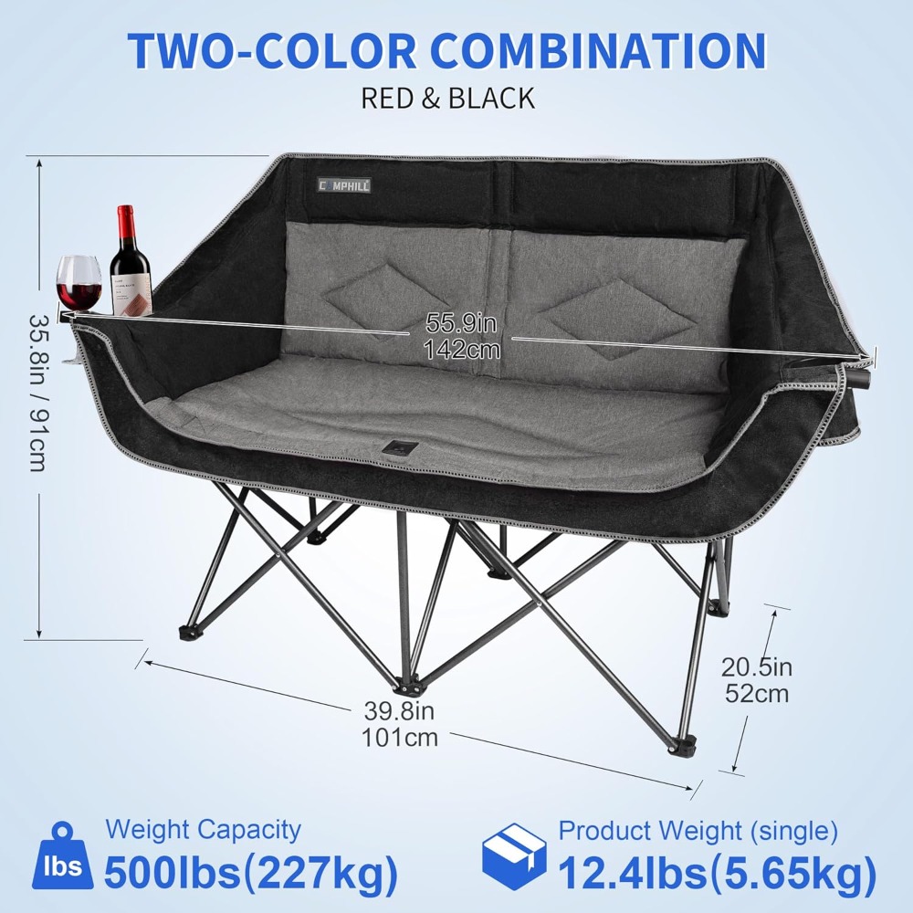 Oversized Double Camping Chair - Outdoor Oversized Camping Chair ulasan dan harga