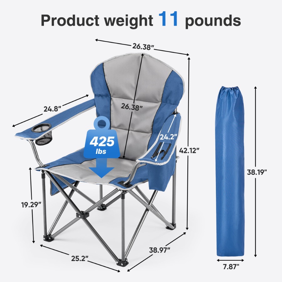 Oversized Folding Camp Chair 4 - Outdoor Oversized Camping Chair ulasan dan harga