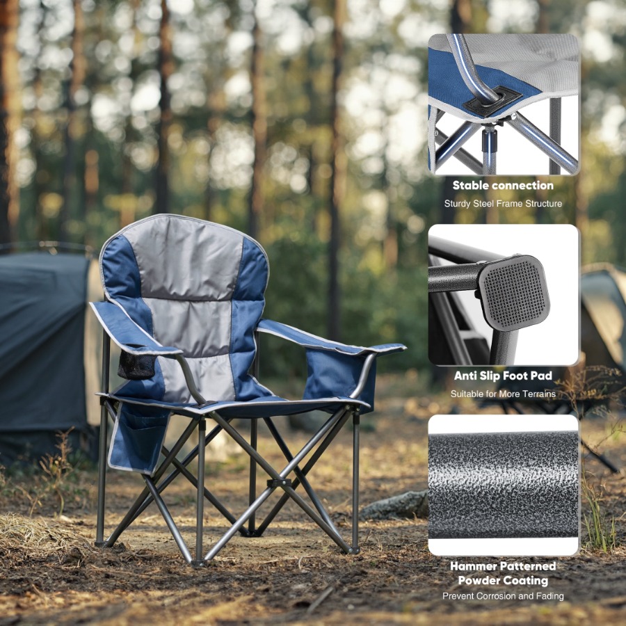 Oversized Folding Camp Chair 4 - Outdoor Oversized Camping Chair ulasan dan harga
