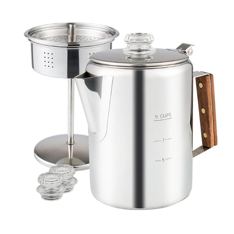 HOT Coffee Percolators Stoveto - Camp Percolator Coffee ulasan dan harga