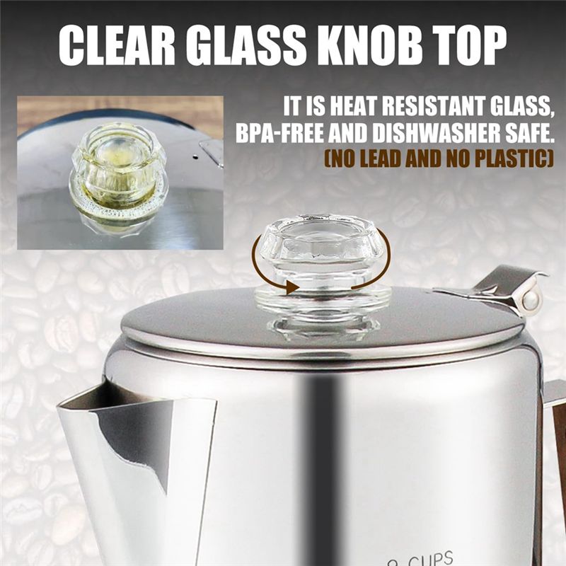 HOT Coffee Percolators Stoveto - Camp Percolator Coffee ulasan dan harga