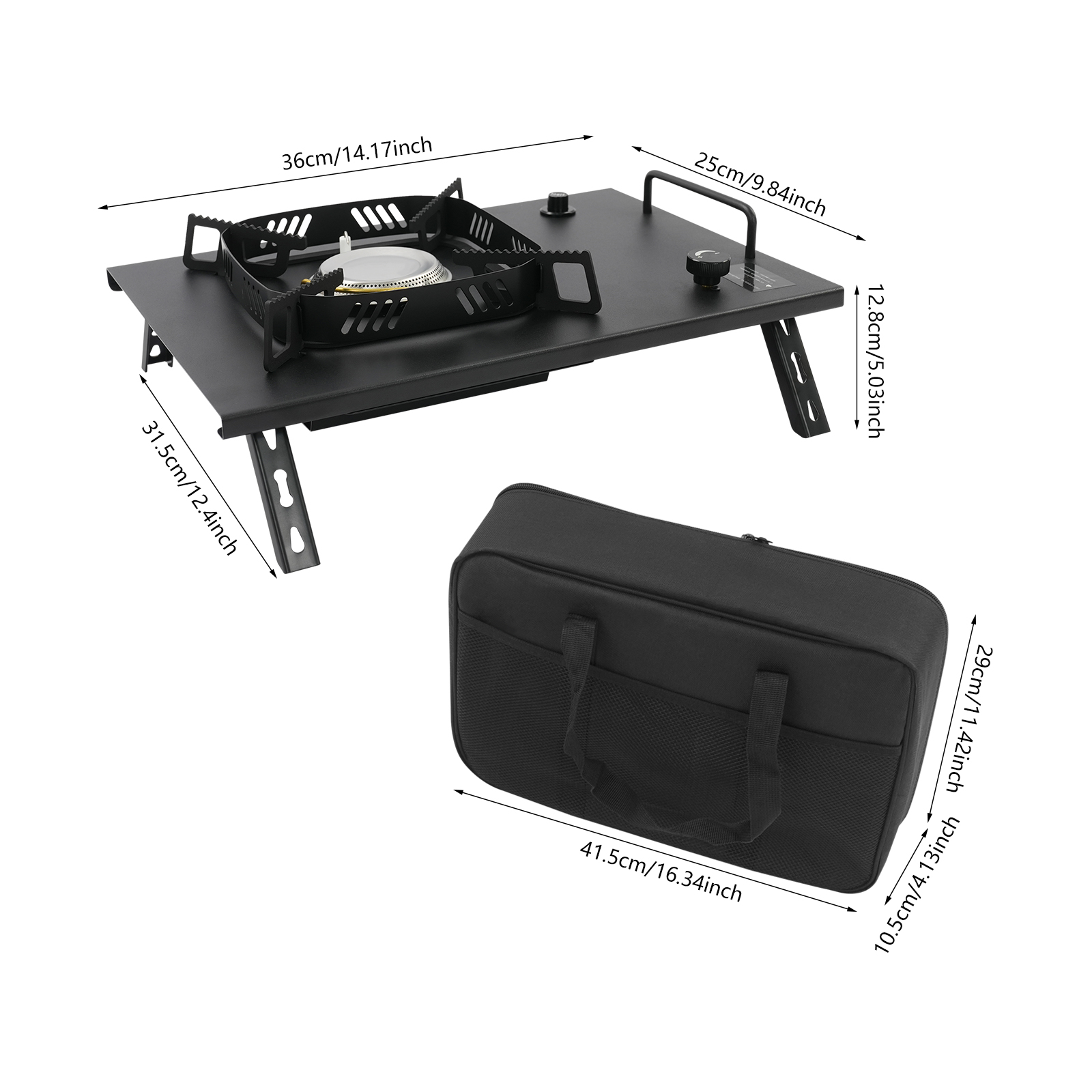Black Outdoor Gas Stove, Folda - Outdoor In Camping ulasan dan harga