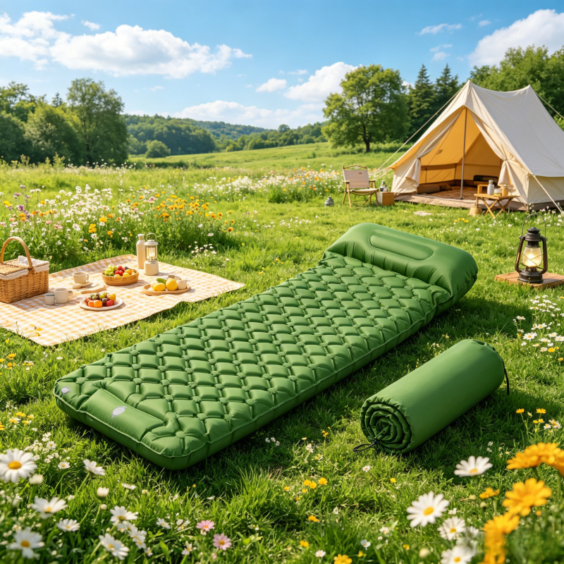 Camping Inflatable Air Mat Wit - Camp Pillow Compressible ulasan dan harga