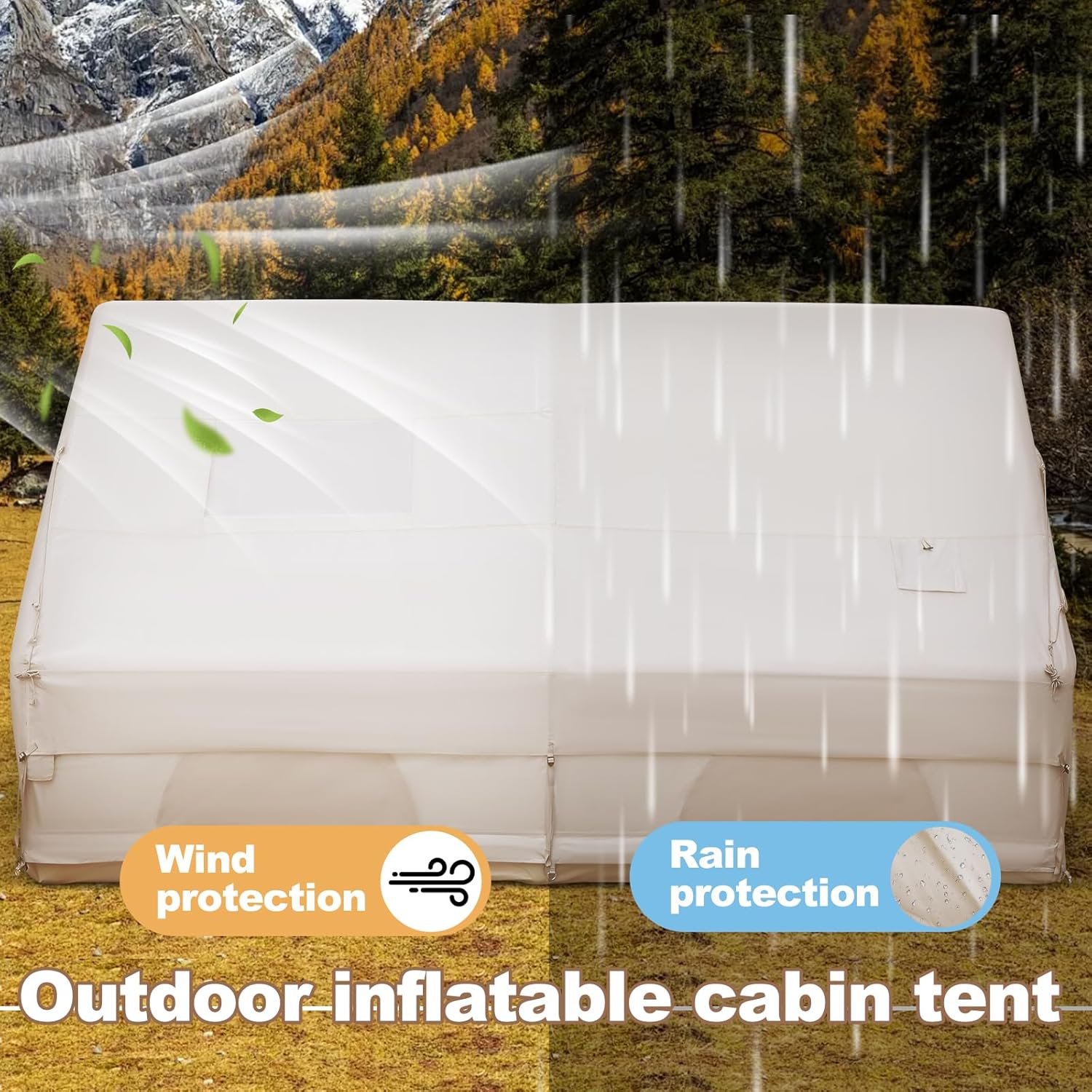 6-8 Person Inflatable Camping  - Outdoor Camping Tent Waterproof ulasan dan harga
