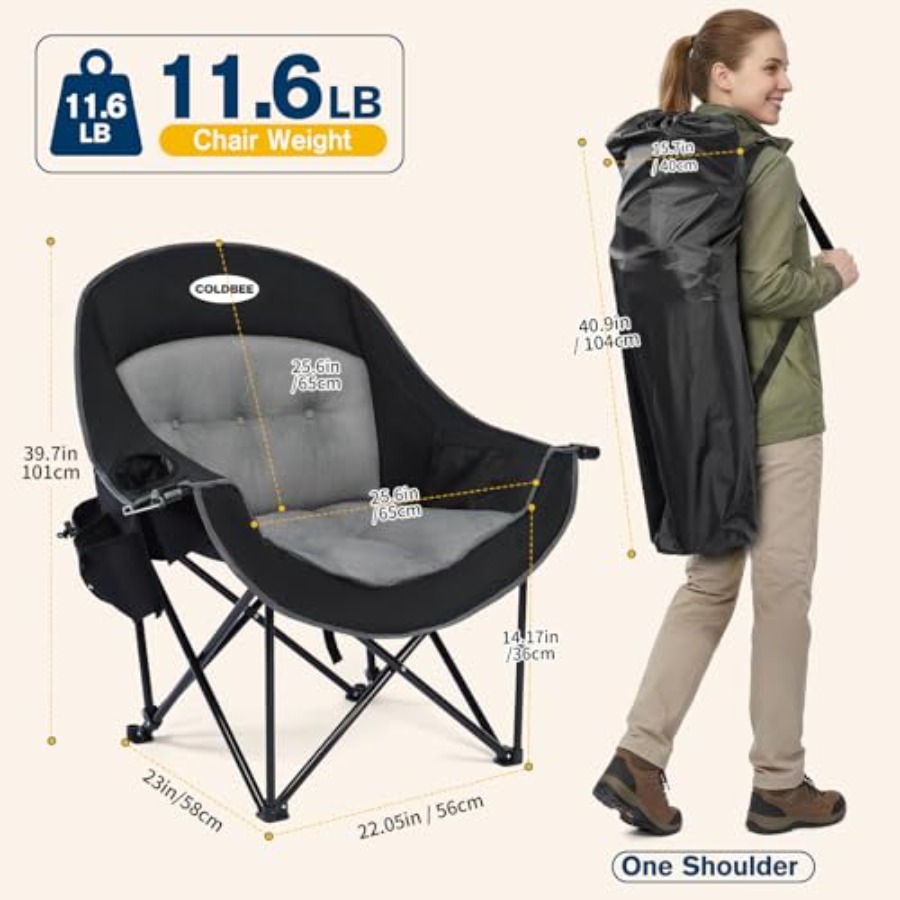 2PCS Oversized Camping Chairs  - Outdoor Oversized Camping Chair ulasan dan harga