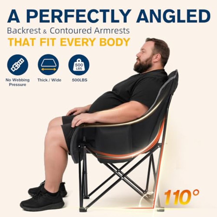 2PCS Oversized Camping Chairs  - Outdoor Oversized Camping Chair ulasan dan harga