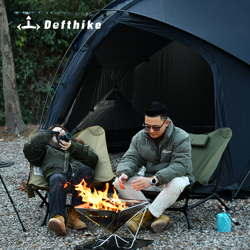 Defthike Folding Lounger Chair - Outdoor Oversized Camping Chair ulasan dan harga