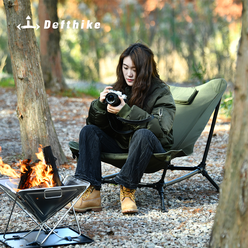 Defthike Folding Lounger Chair - Outdoor Oversized Camping Chair ulasan dan harga
