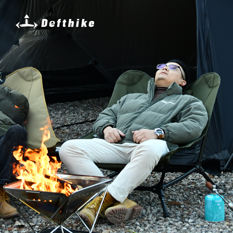 Defthike Folding Lounger Chair - Outdoor Oversized Camping Chair ulasan dan harga