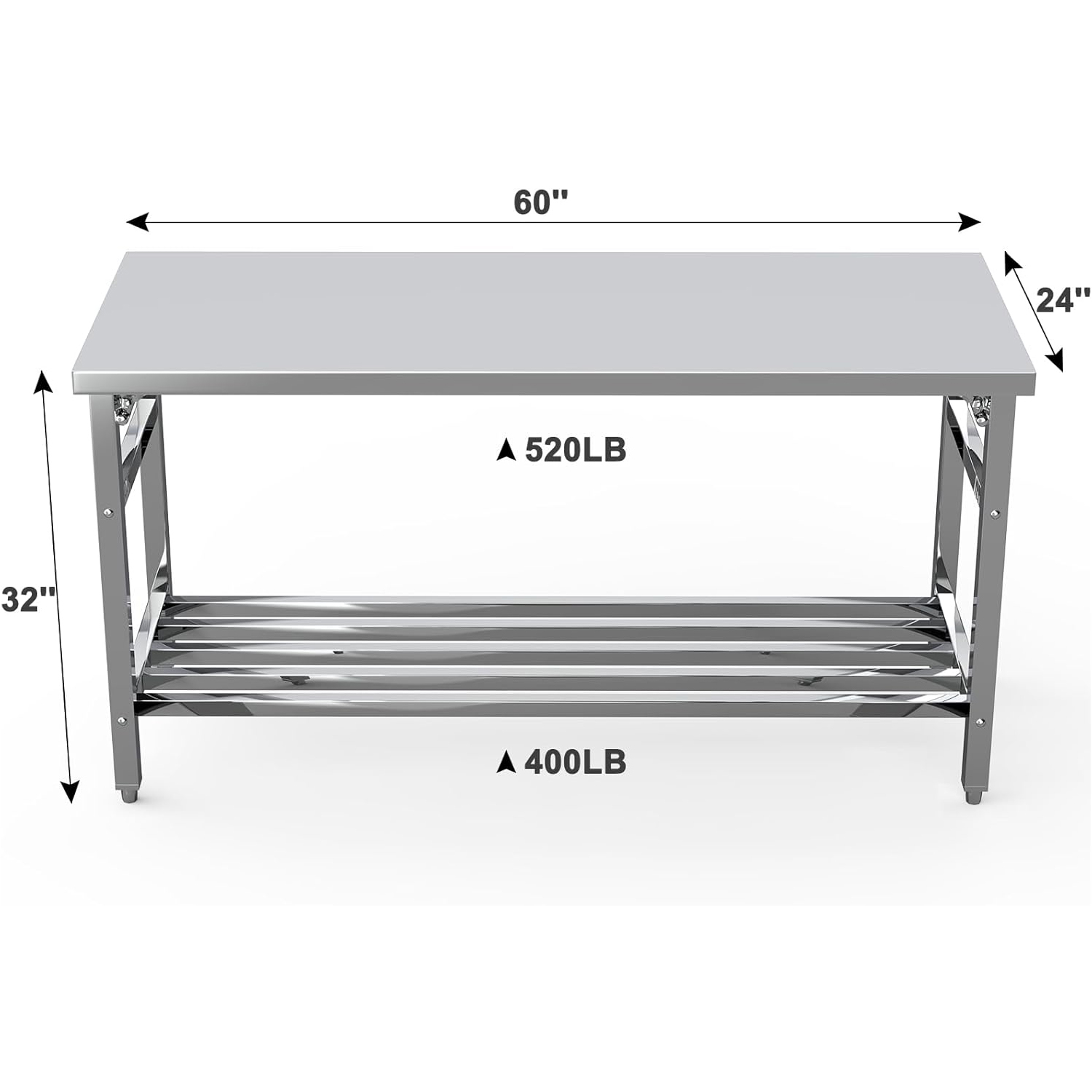 Commercial Stainless Steel Wor - Outdoor Camping Table Foldable ulasan dan harga
