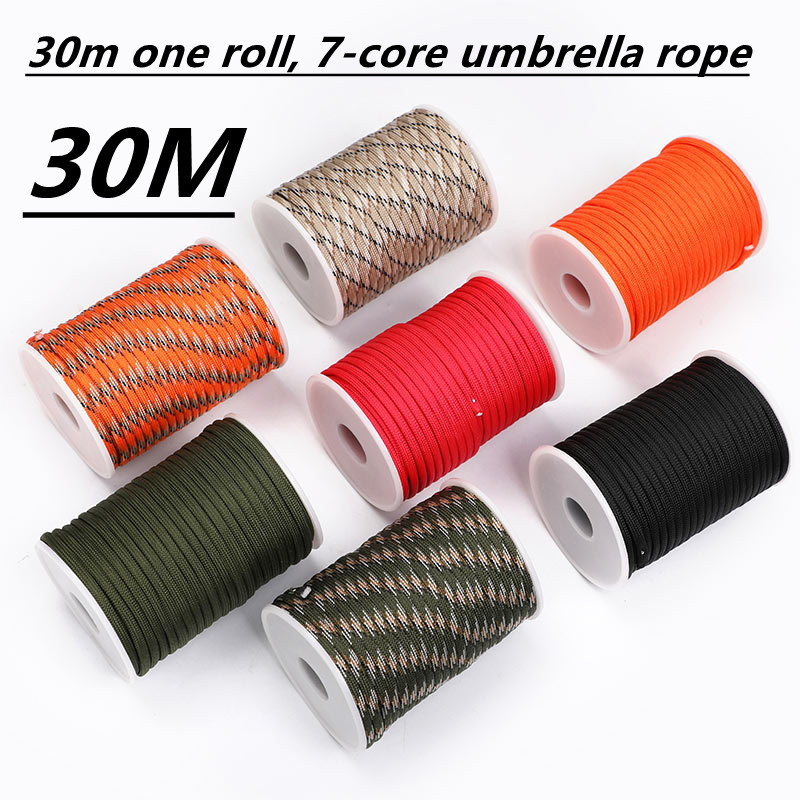 5M/15M/30M 7-Core 550 Paracord - Outdoor Camping Umbrella ulasan dan harga