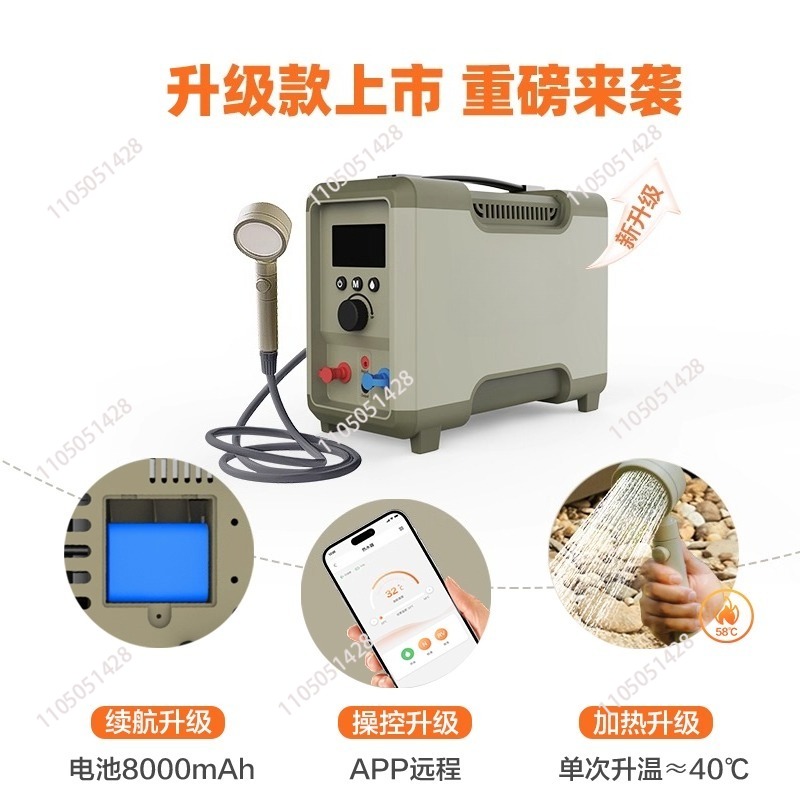 Outdoor thermostatic water hea - Outdoor Camping Hot Water Shower ulasan dan harga