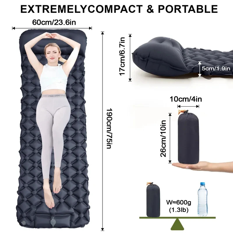 Ultralight Inflatable Camping  - Camp Pillow Compressible ulasan dan harga