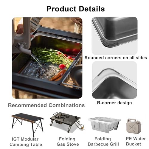 304 Stainless Steel Mini Sink  - Outdoor In Camping ulasan dan harga