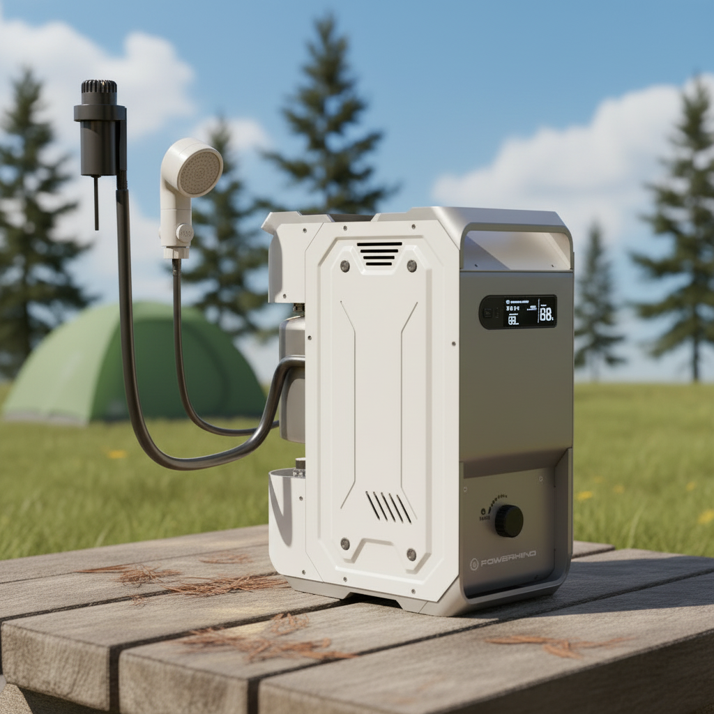 Outdoor Water Heater lpg Campi - Outdoor Camping Hot Water Shower ulasan dan harga