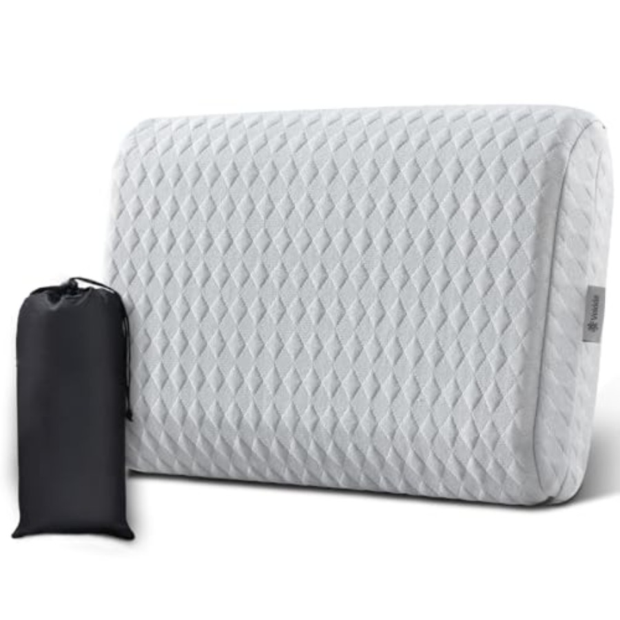 Travel Pillow with Memory Foam - Camp Pillow Compressible ulasan dan harga