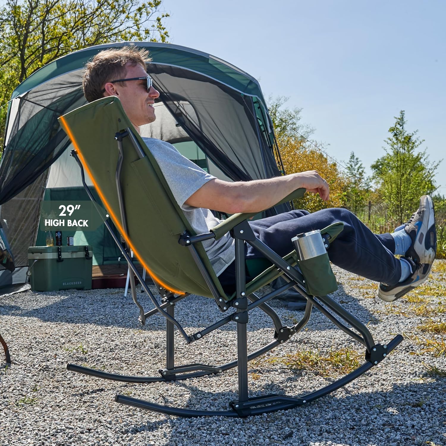 Oversized Folding Rocking Camp - Outdoor Oversized Camping Chair ulasan dan harga