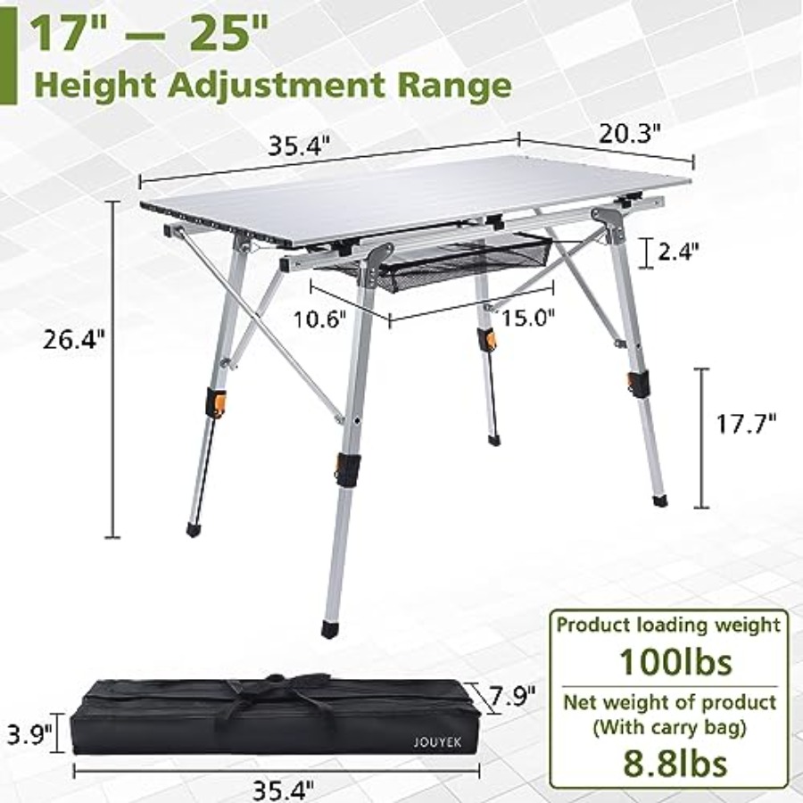 Outdoor camping table with adj - Outdoor Camping Table Foldable ulasan dan harga