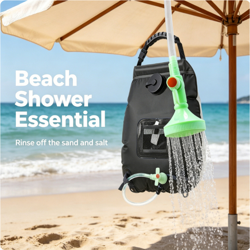 20L Solar Heating Camping Show - Outdoor Camping Hot Water Shower ulasan dan harga