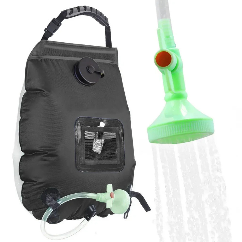 20L Solar Heating Camping Show - Outdoor Camping Hot Water Shower ulasan dan harga