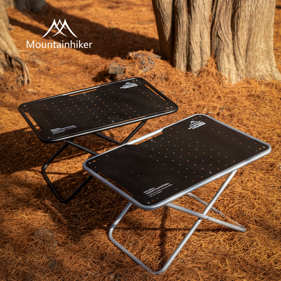 MOUNTAINHIKER Carbon Steel Out - Outdoor Camping Table Foldable ulasan dan harga