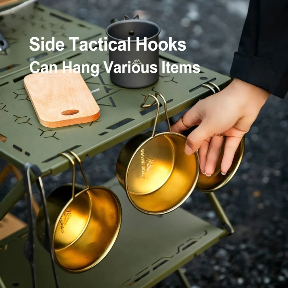 MOUNTAINHIKER Three-tier Rack  - Outdoor Camping Table Foldable ulasan dan harga
