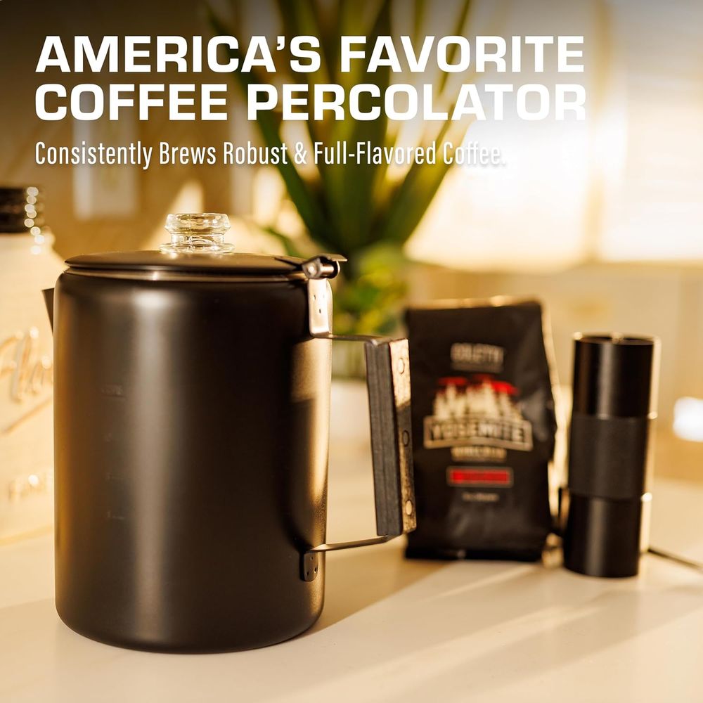 12-Cup Stainless Steel Percola - Camp Percolator Coffee ulasan dan harga