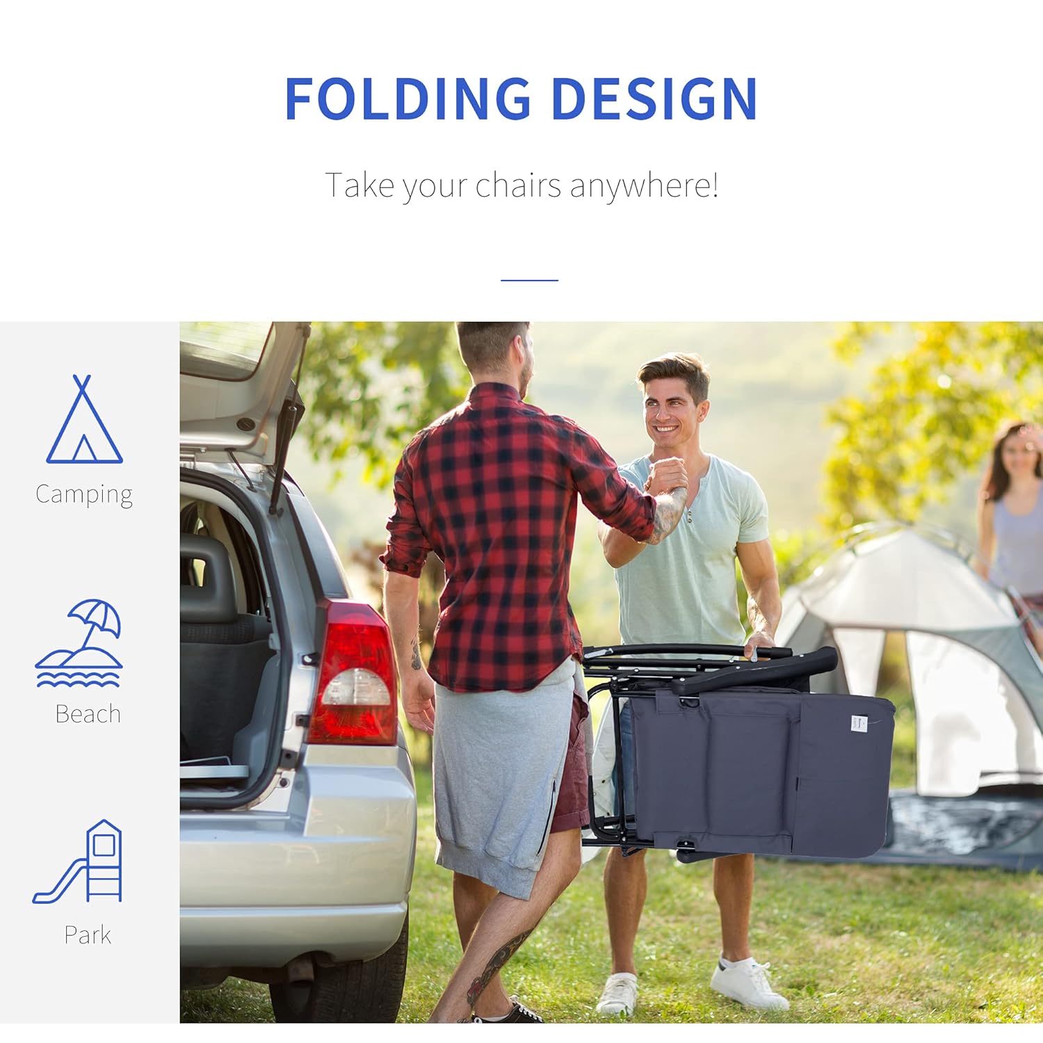 Oversized Padded Folding Rocki - Outdoor Oversized Camping Chair ulasan dan harga