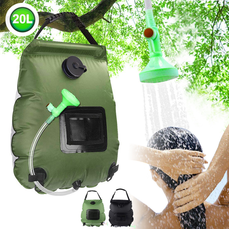 Camping Shower Bag 20L Solar H - Outdoor Camping Hot Water Shower ulasan dan harga