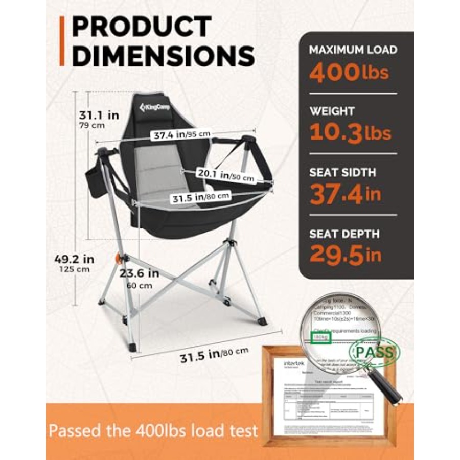 Hammock Camping Chair, Swingin - Outdoor Oversized Camping Chair ulasan dan harga